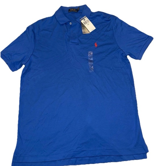 Polo by Ralph Lauren Men's Blue Polo Shirt Size Medium - Picture 1 of 4
